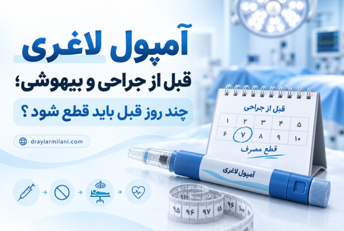 آمپول لاغری قبل از جراحی و بیهوشی
