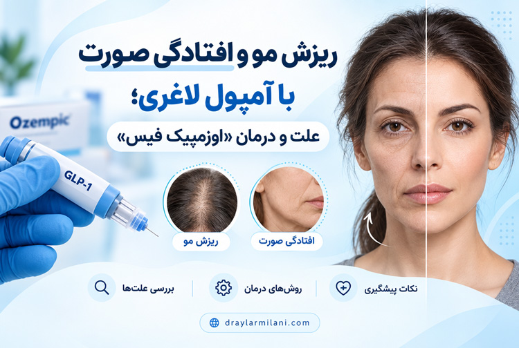 ریزش مو و افتادگی صورت با آمپول لاغری